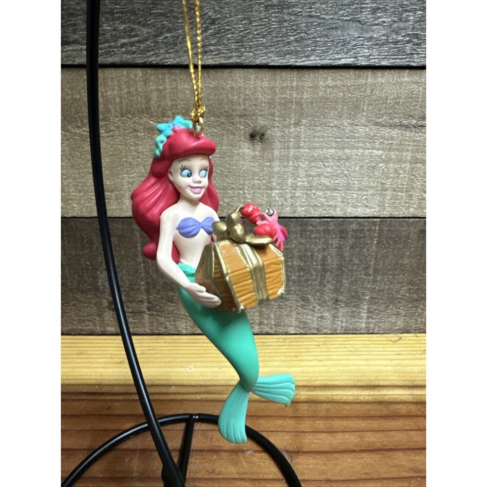Disney Little Mermaid Vintage Grolier Ariel Christmas Magic Ornament In Box